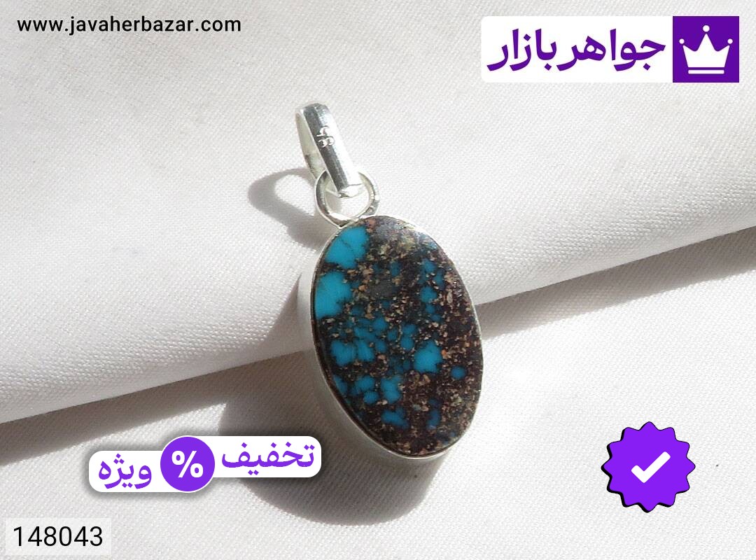 مدال نقره فیروزه نیشابوری خوش نقش دست ساز حرزدار [حرز صغیر امام جواد]